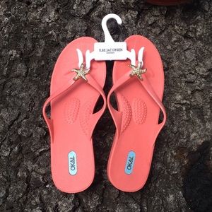Coral/pink sandals